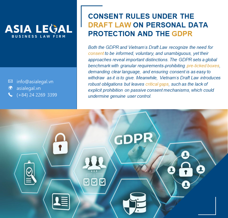CONSENT RULES UNDER DRAFT LAW AND GDPR