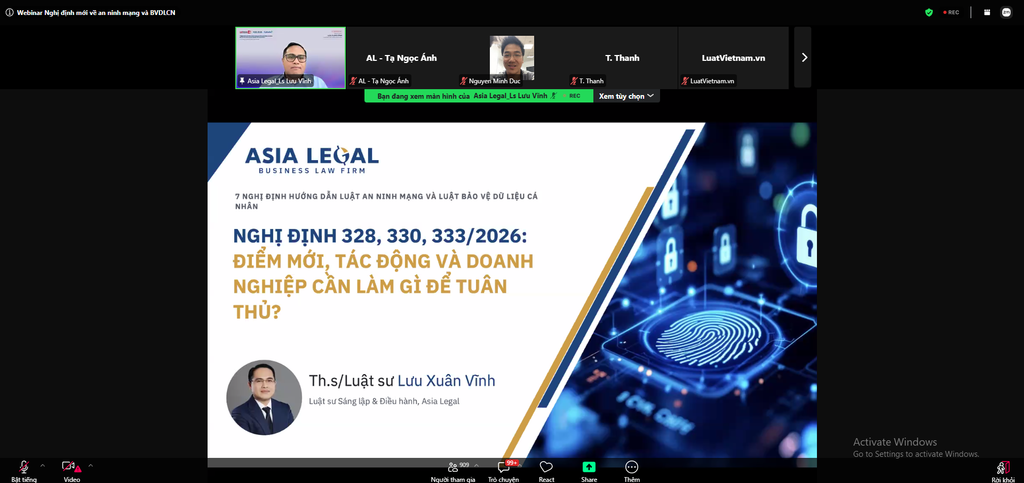 Ông Lưu Xuân Vĩnh - Luật sư Điều hành Asia Legal trao đổi tại chương trình